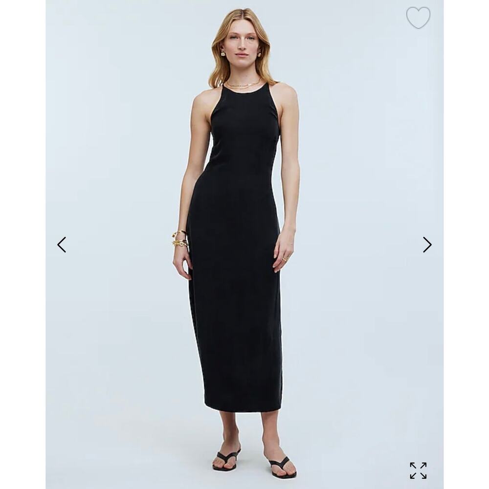 NWT Madewell Crisscross Midi Slip Dress in Cupro-Blend Size 4